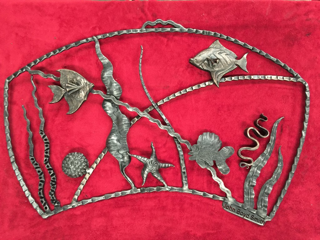 Wrought-Iron-Wall-hanging-Under-Water-Marine-Scene-For-Sale