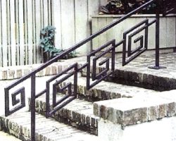 Front Doorway Entrance Greek Key Stair Hand Railing Front Doorway Entrance Greek Key Stair Hand Railing