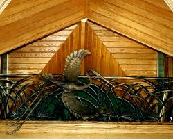 Hunting Lodge Upstairs Balcony Railing Hunting Lodge Brays Island, SC Upstairs Balcony Railing