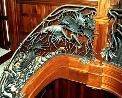 Sea Pines Hilton Head Residence Grand Staircase Railing Sea Pines Hilton Head Island, SC Private Residence Grand Staircase Railing