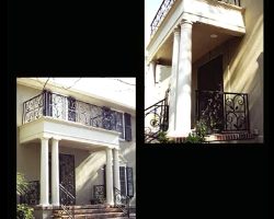 Ardsley Park Residence Exterior Balcony and Stair Railings Savannah GA Ardsley Park Residence Exterior Balcony and Stair Railings