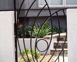 Art Deco Front Entry Gate Art Deco Front Entry Gate at The Landings on Skidaway Island, Savannah, Ga