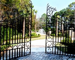 Toscana Mare Villa Main Entrance Driveway Gate Toscana Mare Villa Main Entrance Driveway Gates